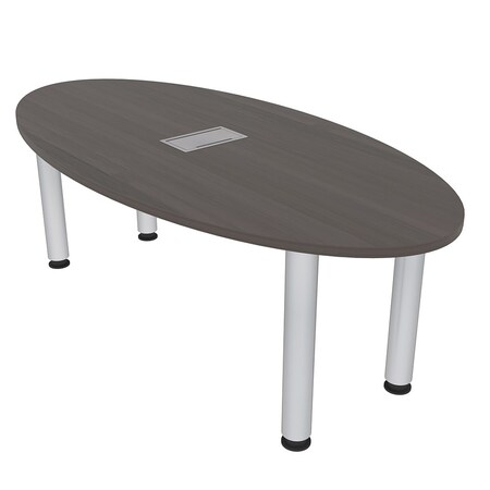 Skutchi Designs 33.5 in W, 59.5 in L, 29 in H, Engineered Wood Top, Brown H-OVL-3460-PT-25-EL